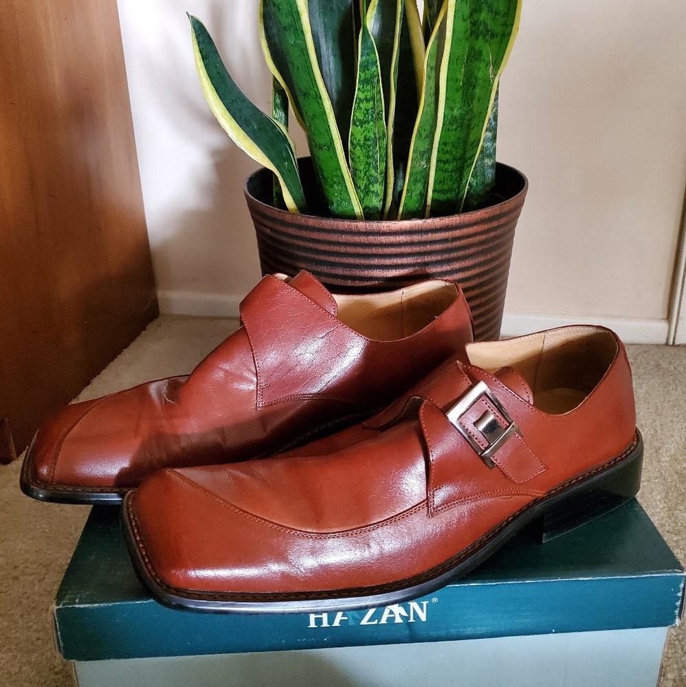 Vintage Oxford Square Toe Authentic Leather Shoes